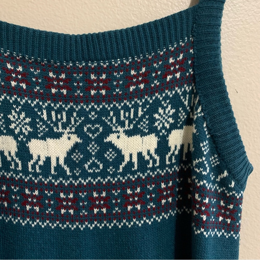 Vintage knit moose dress